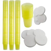Body Products Medikamentenbecher mit Deckel Gelb 240 St.