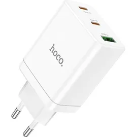 HOCO Ladegerät N33 35W 2x USB-C + USB-A PD QC3.0 Weiß | Gr.: onesize