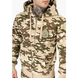 BENLEE Rocky Marciano Frasen Kapuzensweatjacke Herren Khaki 3XL