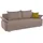 Collection AB Schlafcouch Kunstleder 2-Sitzer Braun