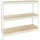 Proregal Schwerlastregal BIG WOOD YETI THREE HxBxT 200x120x45cm | Fachlast 400kg | Weiß