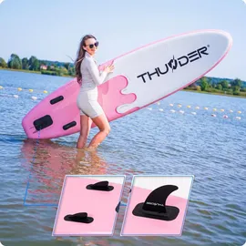 Thunder SUP Board 350 x 81 x 15 cm Weiß/Rosa