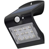 goobay Solar LED-Wandleuchte mit Bewegungsmelder, 1,5 W, Schwarz