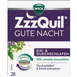 WICK ZzzQuil GUTE NACHT EIN- & DURCHSCHLAFEN 28 St Tabletten
