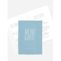 Menükarten Hochzeit selbst gestalten mit Spruch und Fotos im Onlinedesigner bei Meine-Kartenmanufaktur.de