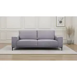 otto home 3-Sitzer OLAND, B: 224 cm - Skandi-Design, Struktur, Flachgewebe, Luxus-Microfaser, Boucle grau