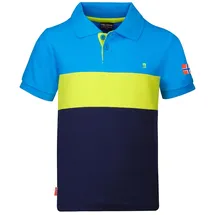 TROLLKIDS Eikefjord Kurzarm-poloshirt - Mystic Blue / Vivid Blue - 104 cm