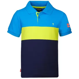 TROLLKIDS Eikefjord Kurzarm-poloshirt - Mystic Blue / Vivid Blue - 104 cm