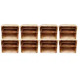Teramico Holzkiste 50 x 40 x 30 cm 8-tlg. braun