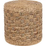 Beliani Pouf Geflecht 40 x 40 x 40 cm Beige