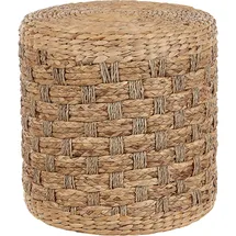 Beliani Pouf Geflecht 40 x 40 x 40 cm Beige
