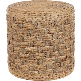 Beliani Pouf Geflecht 40 x 40 x 40 cm Beige