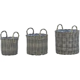 Beliani Nikiti Ø 29/35/40 x 45 cm Braun Komplettset