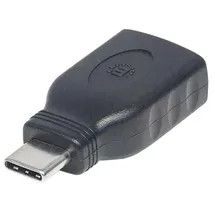 Manhattan USB-C auf USB-A Adapter Blau/Schwarz
