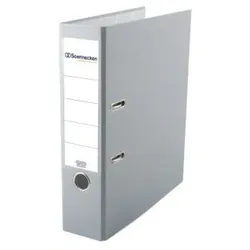 Ordner 3338 DIN A4 80mm PP grau - grau