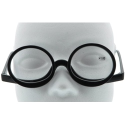 Schminkbrille / Hilfe Make-Up schwarz mit 2 beweglichen Gläsern mit Stärken
