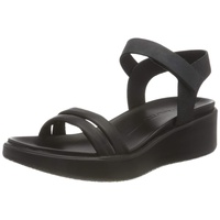 Damen FLOWT Wedge LX W Heeled Sandal, Black/Black, 36 EU