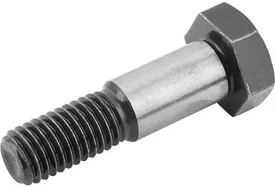 SECHSKANT-PASSSCHRAUBE MIT LANGEM GEWINDEZAPFEN ÄHNLICH DIN609, D1=13, D=M12, L=80, SW=19, STAHL BRÜNIERT