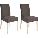 Home Affaire 4-Fußstuhl Umag Polyester braun 2er Set
