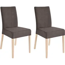 Home Affaire 4-Fußstuhl Umag Polyester braun 2er Set