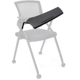 HJH Office Schreibtablett für Seminarstuhl Priority II Schreibunterlage mit integrierter Stiftablage, Schwarz,