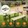 ML-Design Kindersitzgarnitur Braun, Metall, rechteckig, Gartenmöbel, Kinder-Gartenmöbel