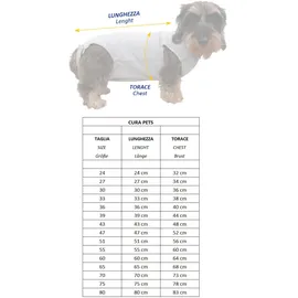 Fashion Dog Cura Pets OP- und Gesundheits-Body grau 27 cm