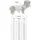 Fashion Dog Cura Pets OP- und Gesundheits-Body grau 27 cm