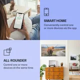 Klarstein Air Art Smart Infrarotheizung, Infrarot Heizung mit IoT/WiFi App-Steuerung, Erkennung Offener Fenster, Infrarotheizung mit Thermostat, He... - Bunt