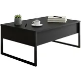 Dmora Canis Schwarz Metall 90 x 60 x 40 cm