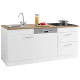 OPTIFIT Küchenzeile Mini 180 cm weiß