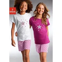 PETITE FLEUR KIDS Pyjama in weiß, beere), | Gr.: