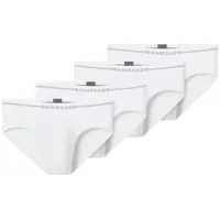 SCHIESSER Cotton Flex Slip unifarben weiß XXL 4er Pack