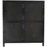 Rikta 75 x 82,5 x 35 cm Grau / Schwarz