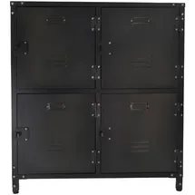 Rikta 75 x 82,5 x 35 cm Grau / Schwarz