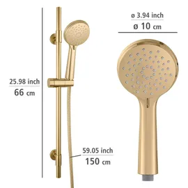 Wenko Young luxuriöses Duschset Gold 66 cm