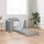 vidaXL Sofa Bett Hellgrau 98 x 71 x 83 cm Stoff