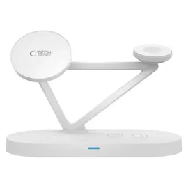 TECH-PROTECT QI15W-A41 3in1 Wireless Charger with MagSafe Apple Devices - Weiß