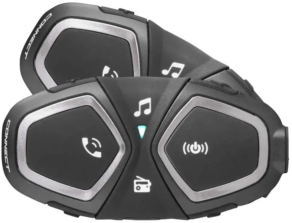 Interphone Cellularline Connect Intercom 2 Einheiten - Black / Grey - One Size