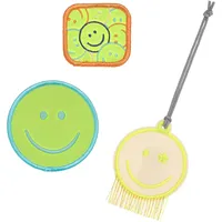 Lässig Anhänger und Patches Set (3 Stk.) mit Druckknopf/School Patches Set Smile