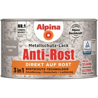Alpina Metallschutzlack Anti-Rost Hammerschlag Silber 300ml