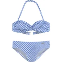 Buffalo Bandeau-Bikini in hellblau-weiß | Gr.: 134/140