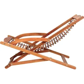 CASARIA Gartenliege 152 x 70 x 74 cm braun klappbar