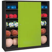 C+P Ballschrank mit Vollblech-Schiebetüren (Typ 4), HxBxT 195x120x50 cm,