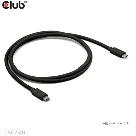 Club 3D Thunderbolt 5 Zertifiziertes 8K240Hz Daten 80/120 Gbps EPR 240 Watt Kabel St./St. 1m schwarz
