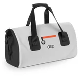 Audi collection Audi 3152400800 Reisetasche Duffle Bag Tragetasche Sporttasche, wasserdicht, mit Ringe Logo, grau