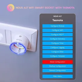 Nous Smart-Home-Steckdose 16A Weiß 1 St.