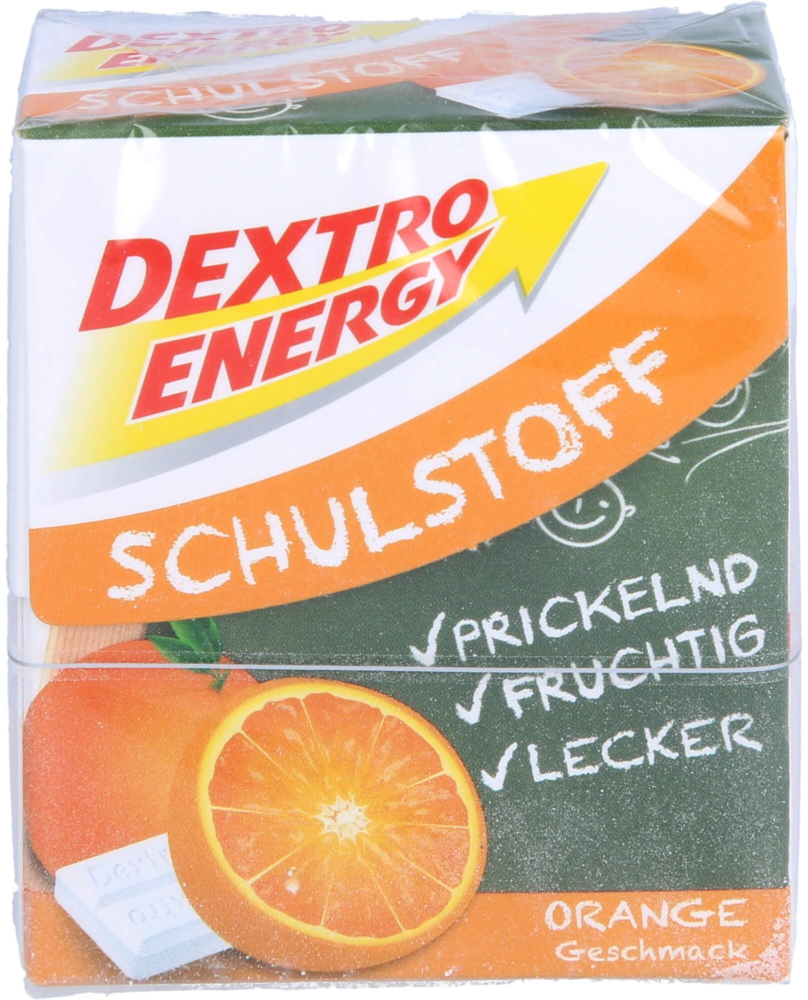 DEXTRO ENERGY Schulstoff Orange Täfelchen 50 g