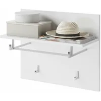 xonox.home Garderobenpaneel Linus 60 x 49 x 26 cm Weiß
