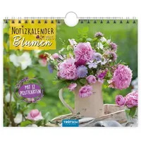 Trötsch Verlag Trötsch Notizkalender Querformat Notizkalender Blumen 2026 mit